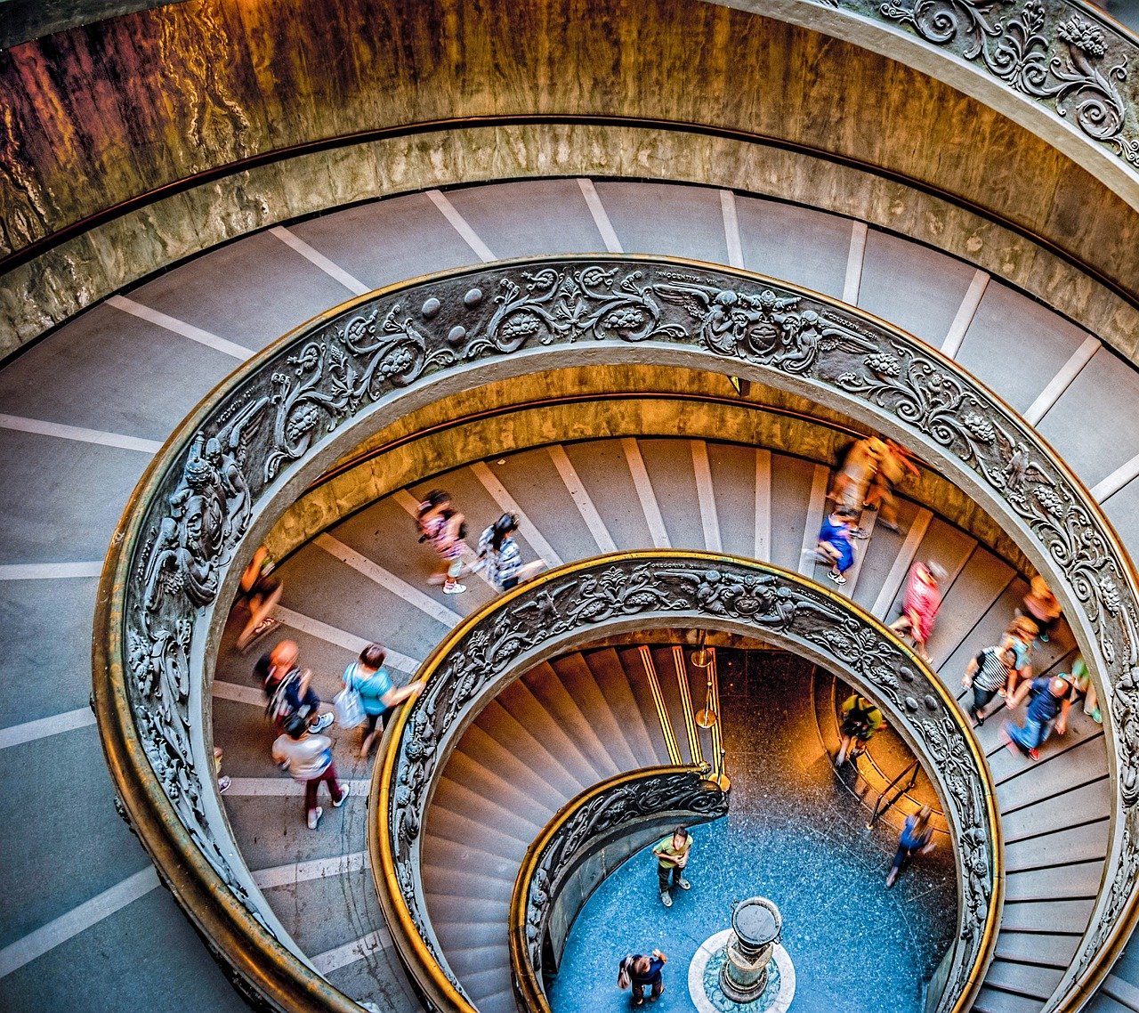 stairs, circular staircase, vatican museum-684150.jpg